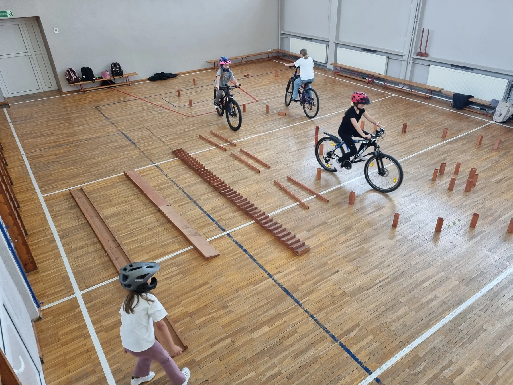 Trening precyzji na rowerze